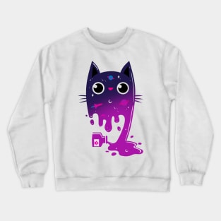 Space Ink Cat Crewneck Sweatshirt